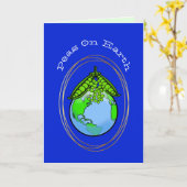 Funny-kerstkaart van Vegan of Vegetarian Kaart (Gele Bloem)