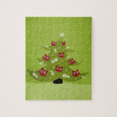 Funny Kerstkat Lover Legpuzzel (Verticaal)