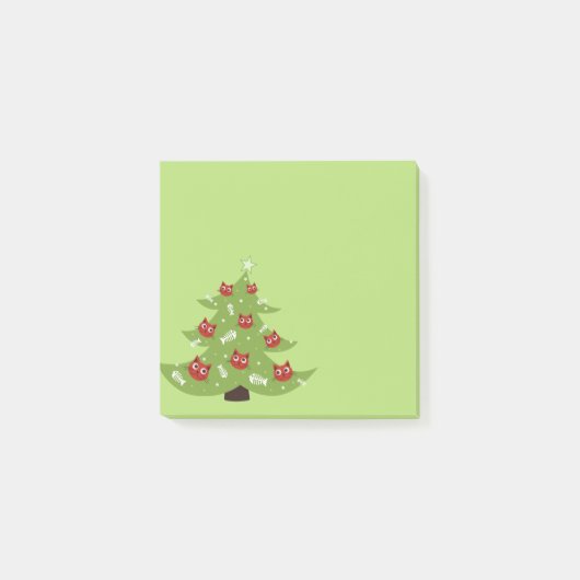 Funny Kerstkat Lover Post-it® Notes (Voorkant)
