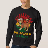 Funny Kerstkat Pajama-kerstmis Trui (Voorkant)
