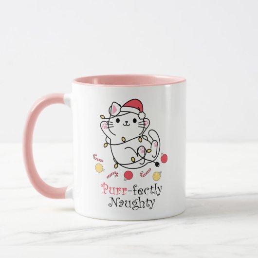 Funny Kerstkerstkerstkerstkerstkat Purrfectly Naug Mok (Links)