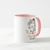 Funny Kerstkerstkerstkerstkerstkat Purrfectly Naug Mok (Voorkant rechts)