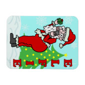 Funny kerstkerstkerstkerstkerstkerstkerstkerstkers magneet (Horizontaal)