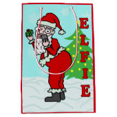 Funny kerstkerstkerstkerstkerstkerstkerstkerstkers medium cadeauzakje (Voorkant)