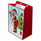 Funny kerstkerstkerstkerstkerstkerstkerstkerstkers medium cadeauzakje (Achterkant Gekanteld)