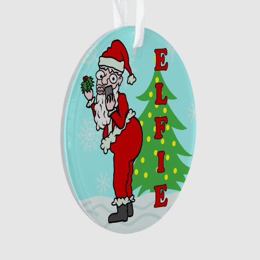 Funny kerstkerstkerstkerstkerstkerstkerstkerstkers ornament (voorkant)