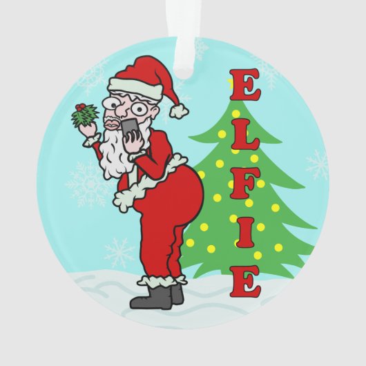 Funny kerstkerstkerstkerstkerstkerstkerstkerstkers ornament (achterkant)