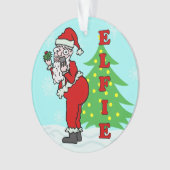 Funny kerstkerstkerstkerstkerstkerstkerstkerstkers ornament (voorkant)