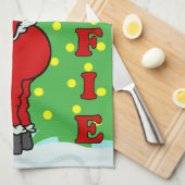 Funny Kerstkerstkerstkerstkerstkerstkerstkerstkers Theedoek (Quarter Fold)