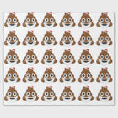 Funny Kerstkerstkerstkerstkerstkerstman Poop Emoji Cadeaupapier (Vlak)