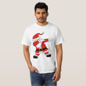 Funny Kerstkerstkerstkerstkerstman Dabbing T-Shirt (Voorkant volledig)