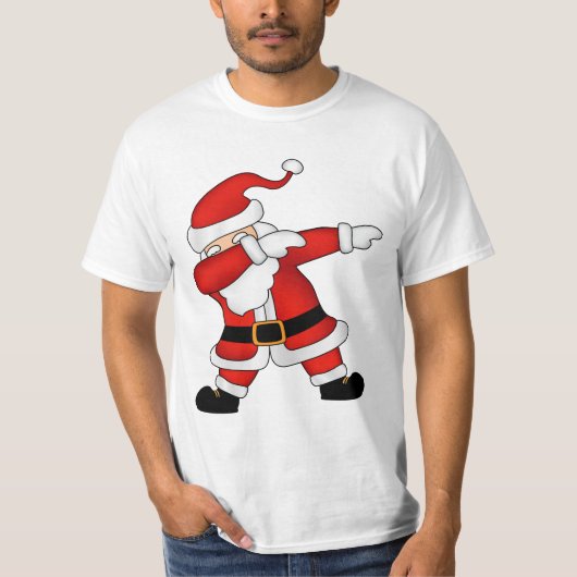 Funny Kerstkerstkerstkerstkerstman Dabbing T-Shirt (Voorkant)