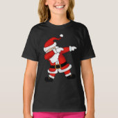 Funny Kerstkerstkerstkerstkerstman Dabbing T-Shirt (Voorkant)