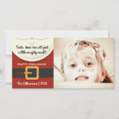 Funny Kerstkerstkerstkerstkerstman Naughty & Mooie Feestdagenkaart (Voorkant)