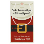 Funny Kerstkerstkerstkerstkerstman Suit Naughty of Klein Cadeauzakje (Achterkant)