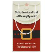 Funny Kerstkerstkerstkerstkerstman Suit Naughty of Klein Cadeauzakje (Voorkant)