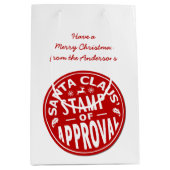 Funny Kerstkerstkerstkerstman — Aangepaste partij Medium Cadeauzakje (Voorkant)