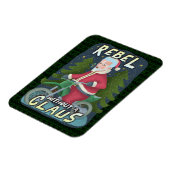 Funny kerstkerstkerstkerstman Humor Motorcycle Reb Magneet (Linkerzijde)