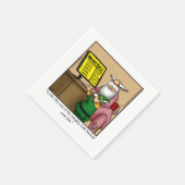 Funny Kerstkerstkerstkerstman Humor Napkins Servet (Hoek)