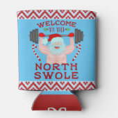 Funny Kerstkerstkerstkerstman met getitreerde muis Blikjeskoeler (Achterkant)