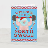 Funny Kerstkerstkerstkerstman met getitreerde muis Feestdagen Kaart (Voorkant)