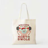 Funny Kerstkerstkerstkerstman met getitreerde muis Tote Bag (Voorkant)