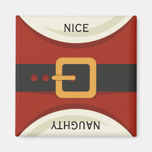 Funny Kerstkerstkerstkerstman Naughty & Nice Holid Magneet