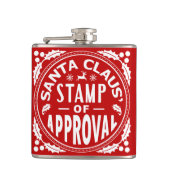 Funny kerstkerstkerstkerstman Stempel van de goedk Heupfles (Voorkant)