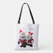 Funny Kerstkerstkerstman Joke Tote Bag (Achterkant)