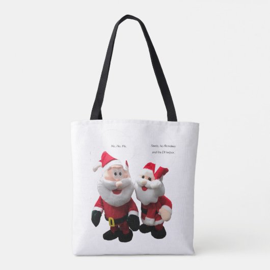 Funny Kerstkerstkerstman Joke Tote Bag (Achterkant)
