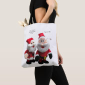 Funny Kerstkerstkerstman Joke Tote Bag (Dichtbij)