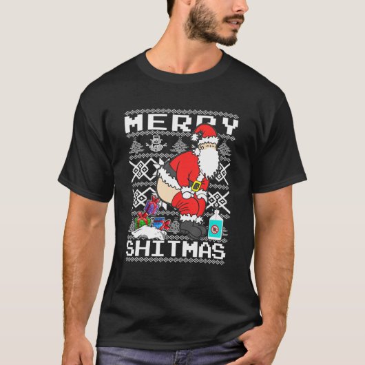 Funny Kerstkerstkerstman T-shirt (Voorkant)