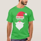 Funny kerstkerstman's favoriete dokter t-shirt (Voorkant)