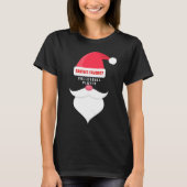Funny kerstkerstman's favoriete volleybalspeler t-shirt (Voorkant)