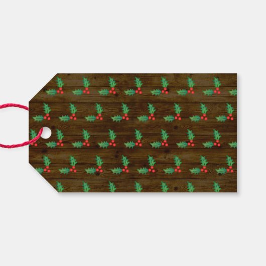 Funny kerstklociraptor Dinosaur - aangepaste tekst Cadeaulabel (Achterkant Horizontaal)