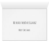 Funny Kerstlemurs Wenskaart (Binenzijde Horizontaal (Onderkant))