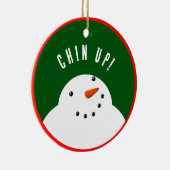 Funny Kerstman Keramisch Ornament (Rechts)