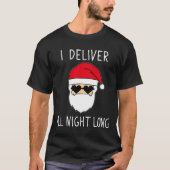 Funny Kerstman Naughty Santa Ongepaste Christus T-shirt (Voorkant)
