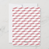 Funny Kerstman's officiële Nice-lijst | Foto Feestdagenkaart (Achterkant)