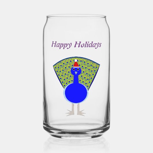 Funny Kerstmis Aangepast Blikvorm Glas (Voorkant)