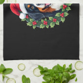 Funny Kerstmis Bernese Mountain Dog Tank Top Theedoek (Gevouwen)