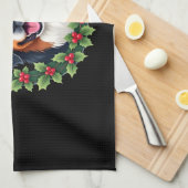 Funny Kerstmis Bernese Mountain Dog Tank Top Theedoek (Quarter Fold)
