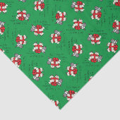 Funny Kerstmis Cartoon Tissuepapier (Detail)