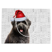 Funny Kerstmis Dog Bouvier Lover Holiday Groot Cadeauzakje (Achterkant)