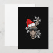 Funny Kerstmis Donkey Lover Kaart (Voorkant / Achterkant)