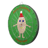 Funny Kerstmis Egg Dart Board Dartbord (Voorkant Rechts)