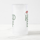 Funny Kerstmis Elf Frosted Mok (Center)