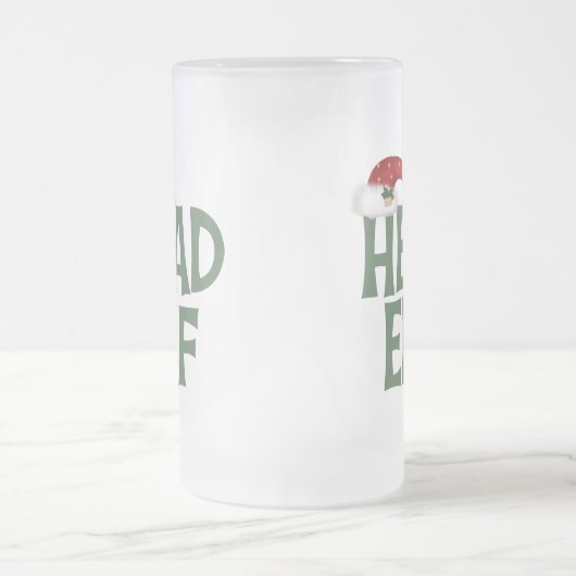 Funny Kerstmis Elf Frosted Mok (Center)
