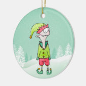 Funny Kerstmis Elf Ornament (Links)