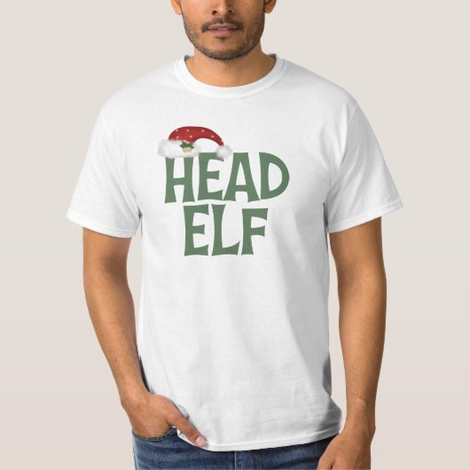 Funny Kerstmis Elf T-Shirt (Voorkant)